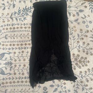 JCrew NWT Black New Gwyneth skirt in chiffon